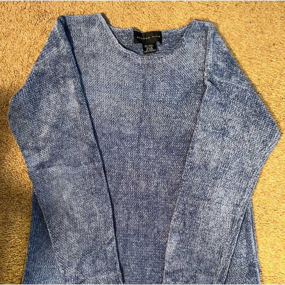 August Silk Blue Sweater size M